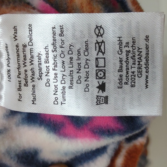 Eddie Bauer Women's Quest Fleece Aztec Southwestern 1/4 Zip LS - Picture 12 of 12